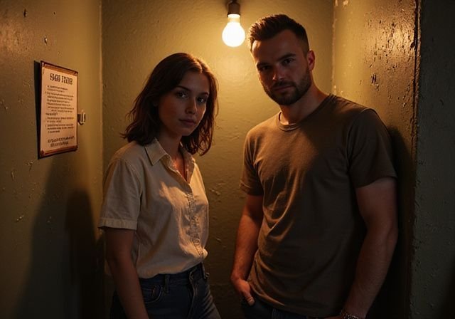 Een vrouw en man lezen veiligheidsrichtlijnen in een intieme club