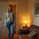 Op zoek naar opwindend kinky sexcontact in Nederland? Een vrouw in een gezellige woonkamer met boeken en een fauteuil