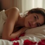 Op zoek naar lekkere sexcontacten? Ontdek hier alle mogelijkheden! Een persoon ligt ontspannen op bed met rozenblaadjes en een kaars