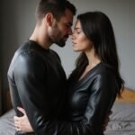 Sexdate voor Kinky sex: Vind spannende en ondeugende ontmoetingen Een intiem moment tussen een man en vrouw in leren kleding