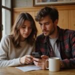 Sexcontacten Vlaanderen: Vind snel en discreet een spannende date Een man en vrouw delen een intiem moment in een café